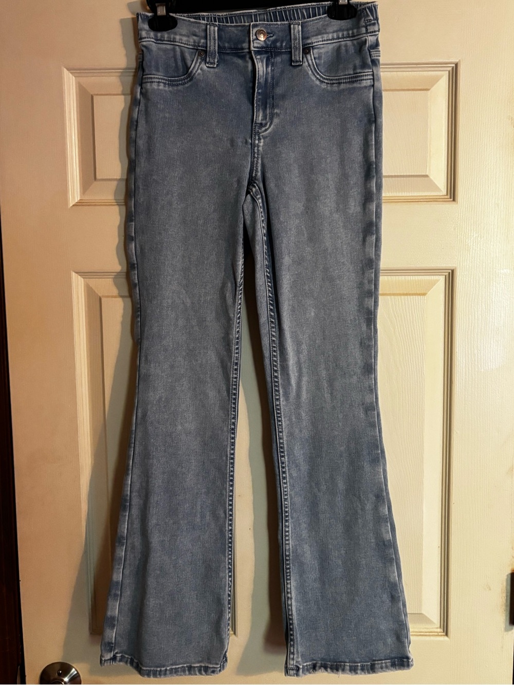 Aerie Light Wash Flare Jeans Stretch Pull-On Size Small